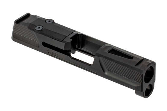 Grey Ghost Precision SIG P365 V2 Slide features recessed serrations and a window cut